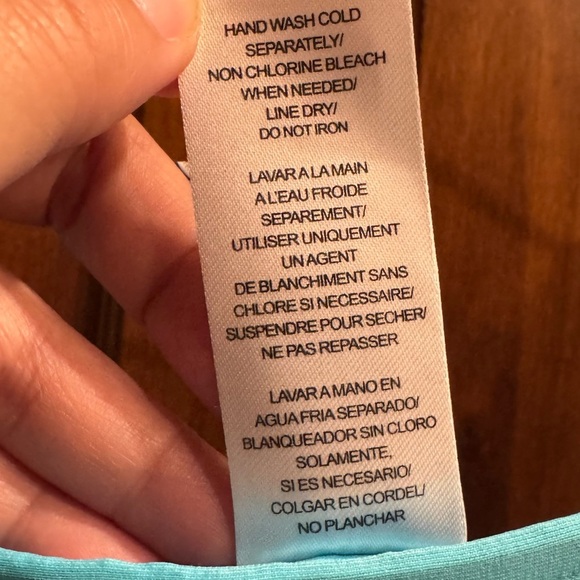 NEW Tommy Bahama Pearl Off-the-shoulder Ruffle Spa Dress Blue Sz L - Picture 9 of 9